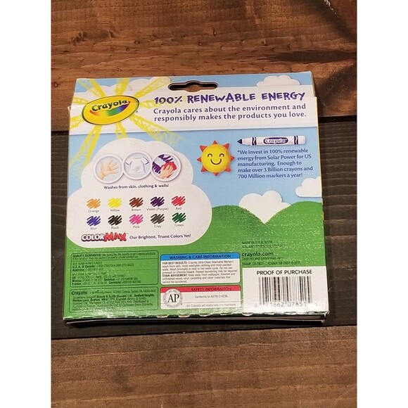 Crayola Ultra Clean Washable Classic Broad Line Color Markers Lot of 6 - Picture 3 of 3